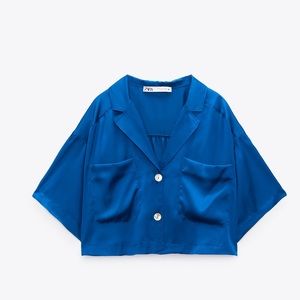Zara satin blouse size medium